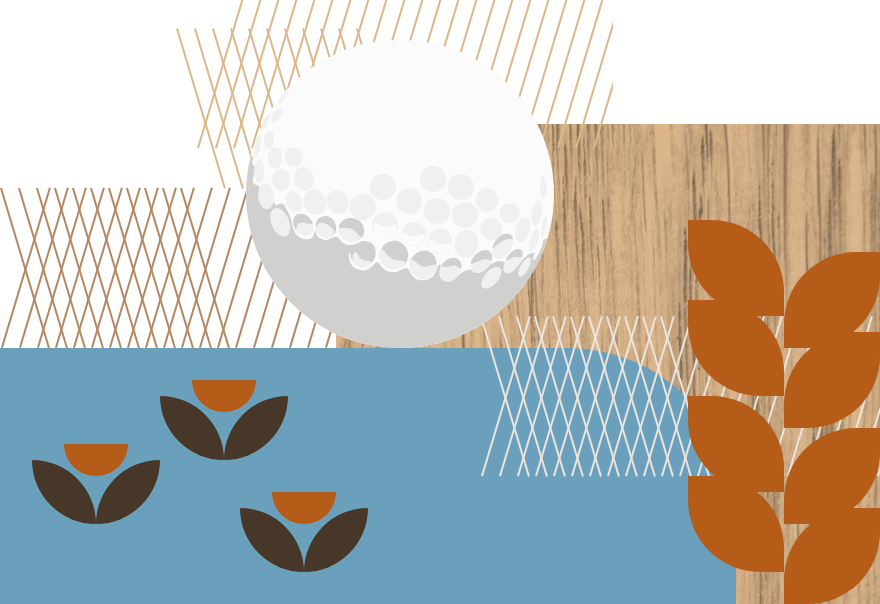 Illustration of a golf ball